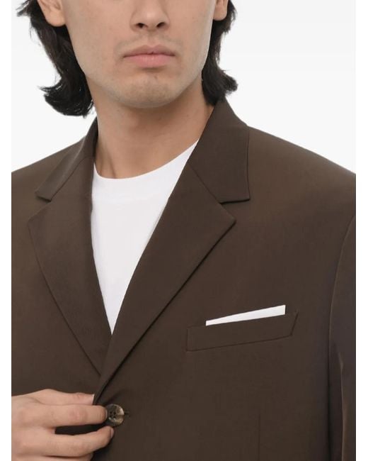 Neil Barrett Brown Notch-Lapel Single-Breasted Blazer for men