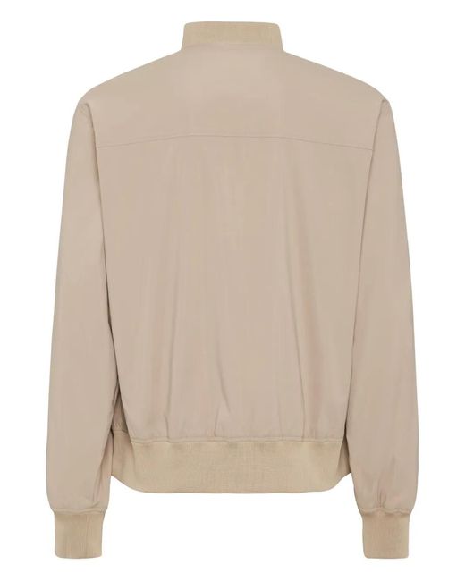 Philipp Plein Natural Logo-Patch Bomber Jacket for men