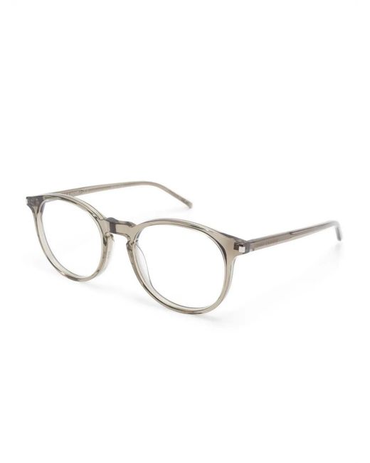 Saint Laurent Natural Round-Frame Glasses