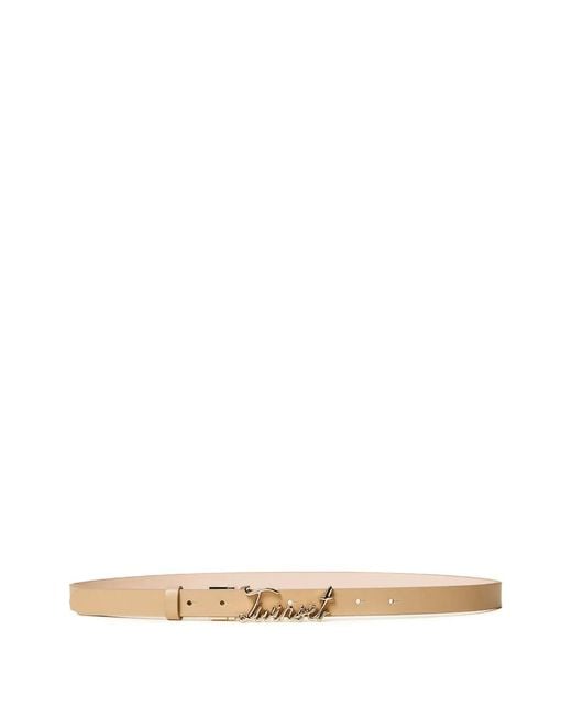 Twinset Natural Reversible Belt With Logo