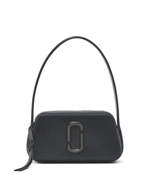 Marc Jacobs Slingshot Leather Shoulder Bag in het Black