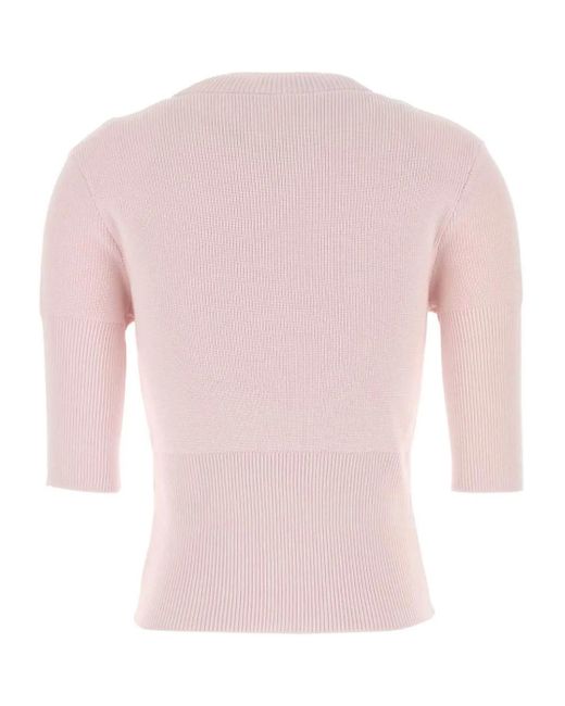Givenchy Pink Logo-Appliqué Top