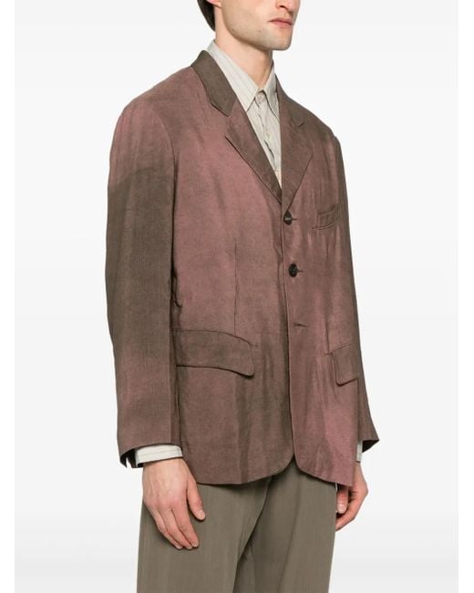Ziggy Chen Brown Cotton Blazer for men