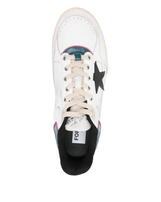 Golden Goose Deluxe Brand White Leather Sneakers With Star Detail for men