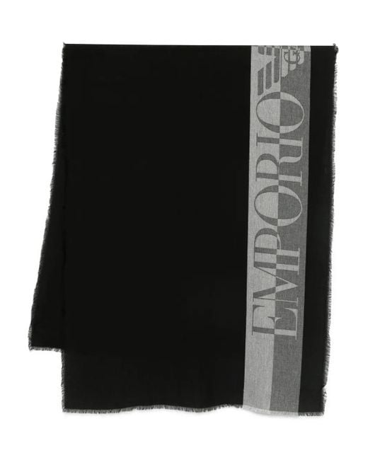 Scarves &Amp;Amp; Stole Emporio Armani de hombre de color Black