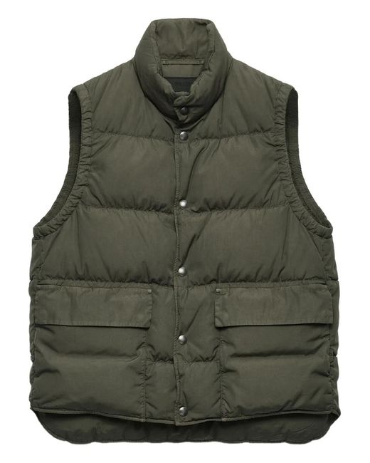 Prada Green Cotton Down Vest, Forest for men