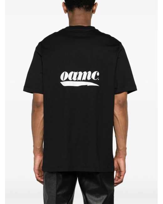 メンズ OAMC フォトプリント Tシャツ Black