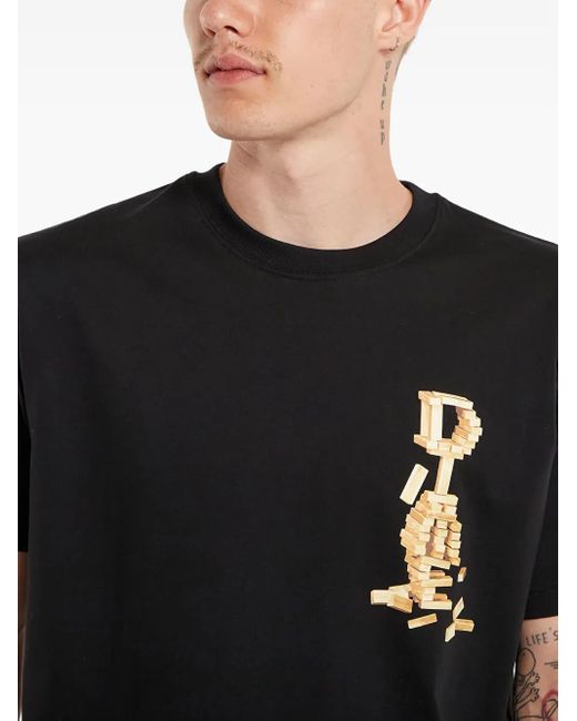 Camiseta Blocks Dime de color Black