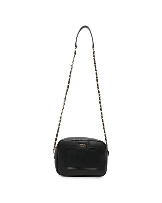 Twinset White Logo-Detail Shoulder Bag