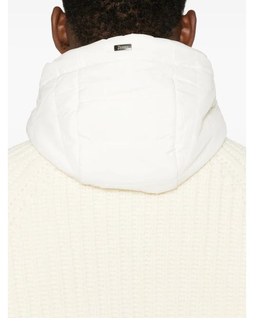Herno White Virgin Wool Jacket for men