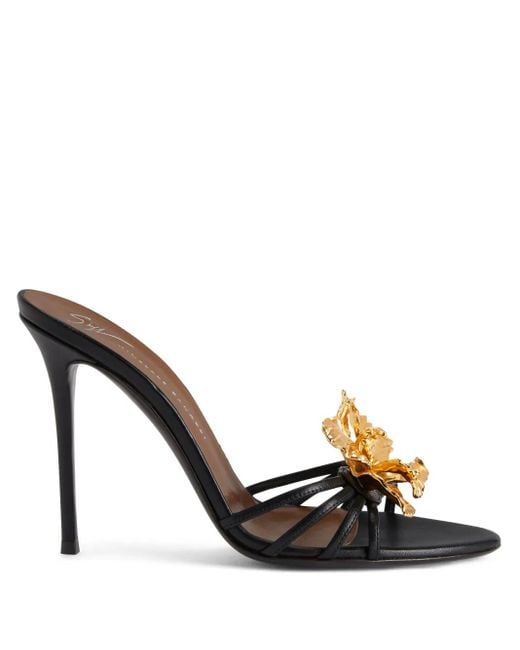 Giuseppe Zanotti Orchid 105mm ミュール Black