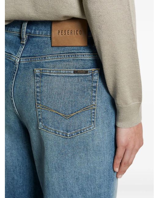 Jeans Con Cinque Tasche di Peserico in Blue