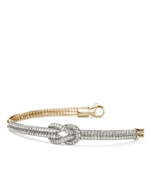 John Hardy White 14K Love Knot Diamonds Bracelet