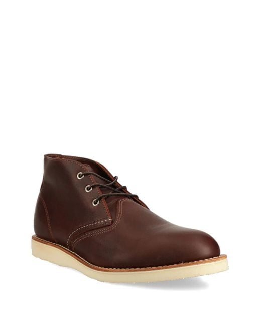 Red Wing Brown Leather Boots for men
