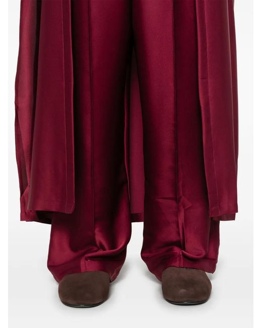 Silkylicious Red Ensemble Pantalon Dari