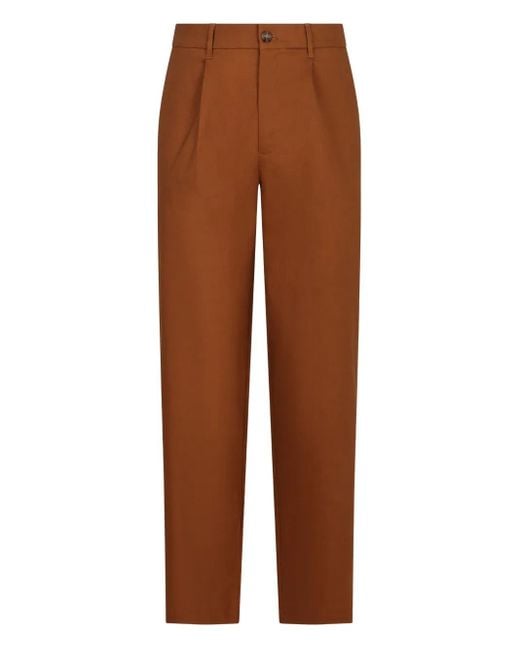 メンズ Calvin Klein テーラード チノパンツ Brown