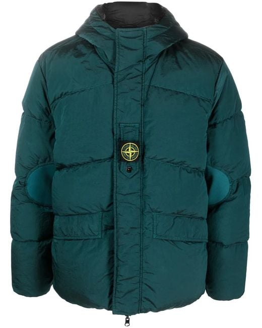 Stone Island Green 42719 Nylon Metal In Econyl® Regenerated Nylon Down_reversible for men