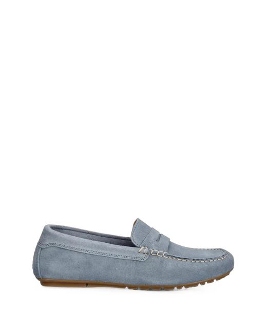 Marc O' Polo Blue Suede Slip-On Loafers
