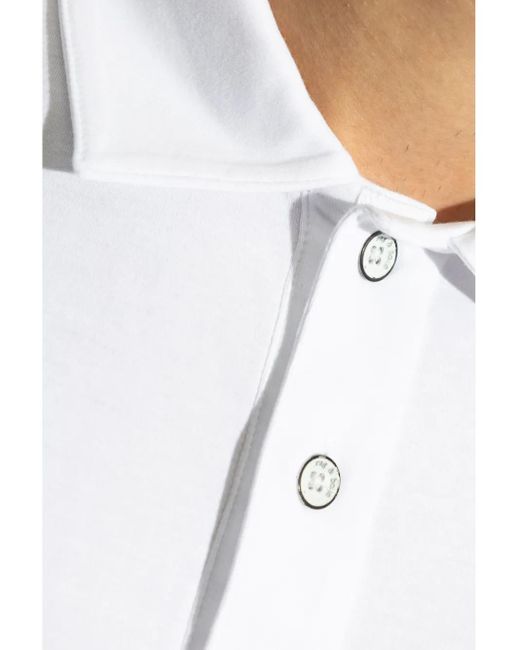 Polo Pima di Rag & Bone in White da Uomo