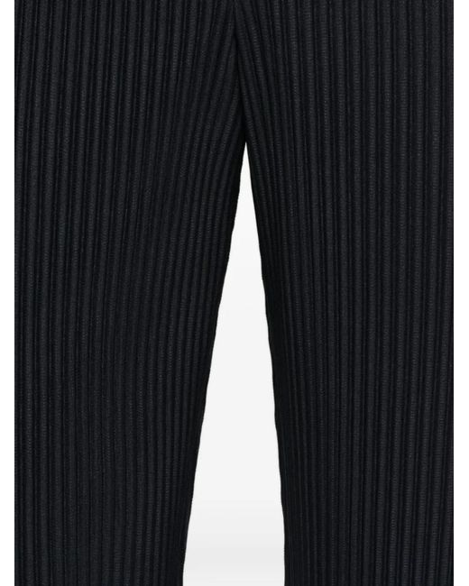 Homme Plissé Issey Miyake Black Plissé Trousers for men