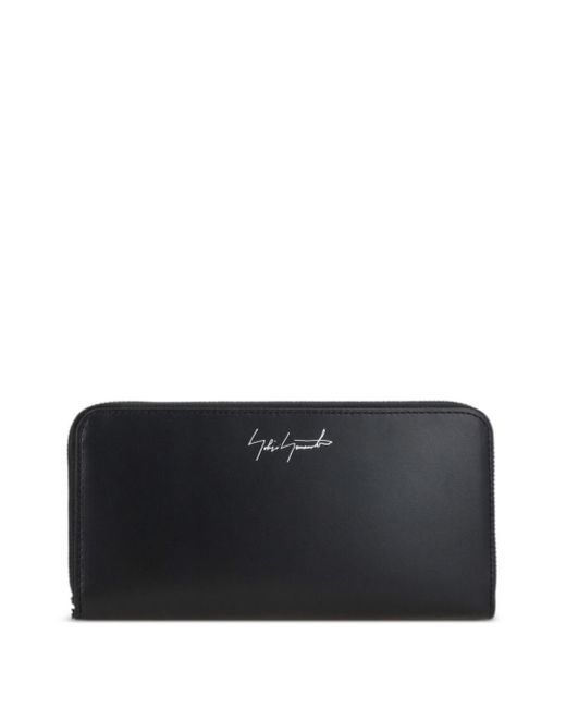 Discord Yohji Yamamoto Logo-print Leather Wallet Black