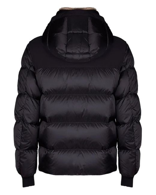 Moorer Blue Hooded Puffer Jacket for men