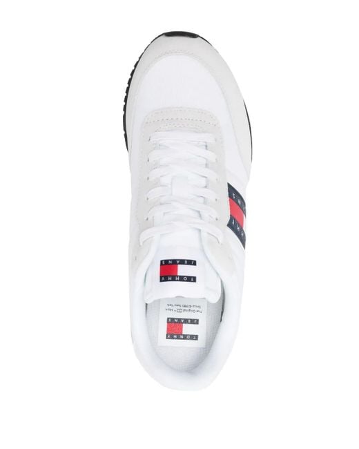 Tommy Hilfiger White Heritage Runner Sneakers for men
