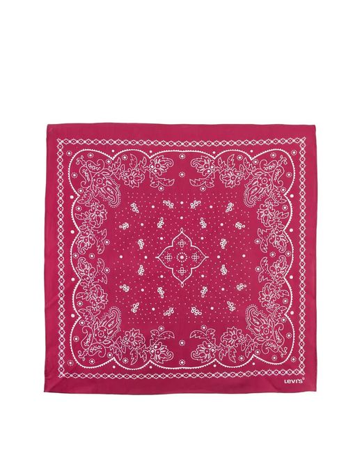 Levi's Pink Paisley-Print Bandana for men