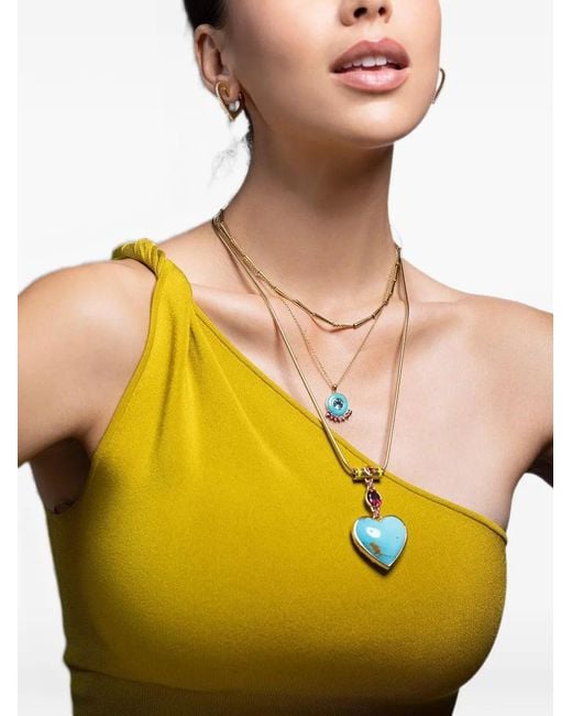 Melissa Kaye Metallic Lola Linked Necklace