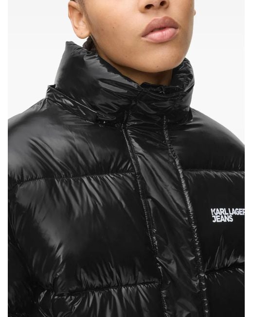 Karl Lagerfeld フーデッド パデッドジャケット Black