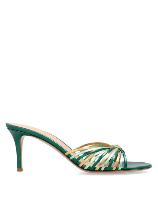 Gianvito Rossi Green 70Mm Vyna Sandals
