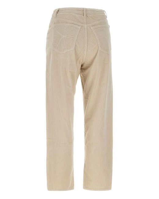Kaos Natural Button-Fastening Corduroy Trousers