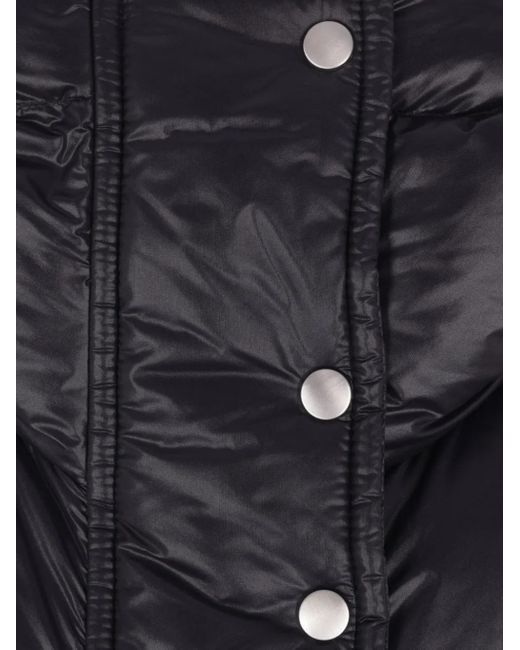 Jil Sander Black Hooded Button-Up Jacket for men