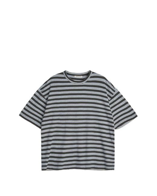 YMC Blue Triple Stripe T-Shirt for men
