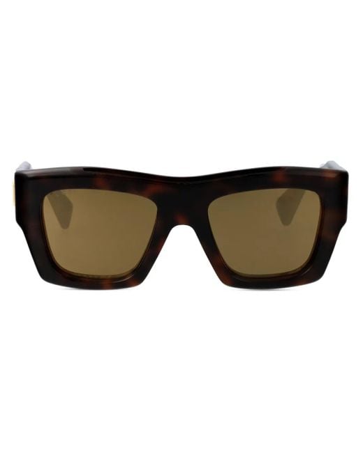 Gucci ロゴ サングラス Brown
