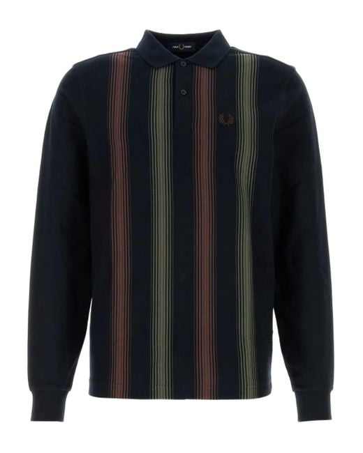 Fred Perry Blue Piqué Polo Shirt for men