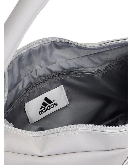 Adidas Gray Small Logo-Print Tote Bag
