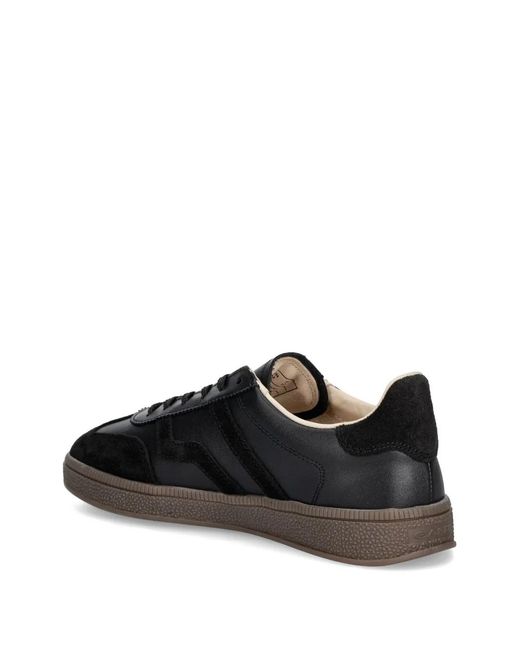Gant Black Suede-Panelled Leather Sneakers