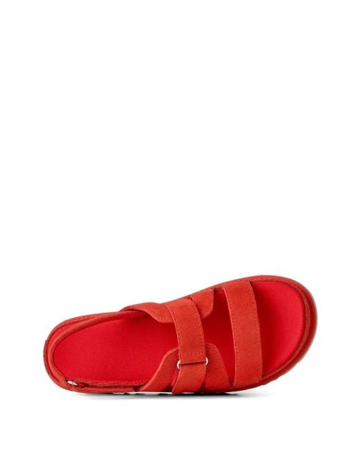 Ugg Red Goldenstar Gleam Flat Sandals