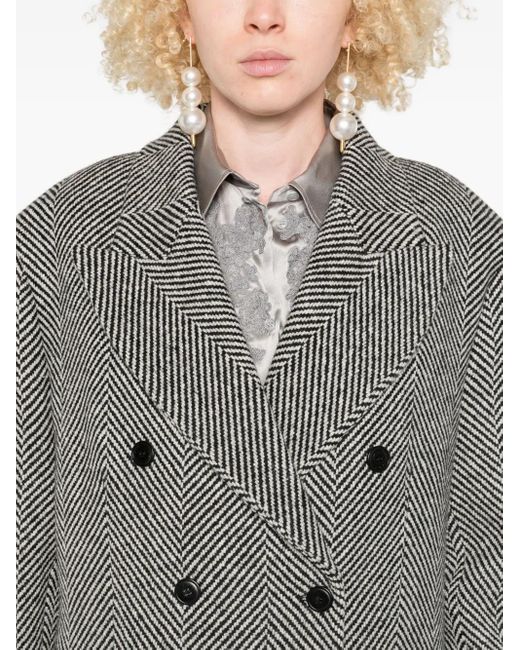 Ermanno Scervino Jack Met Dubbele Rij Knopen in het Gray