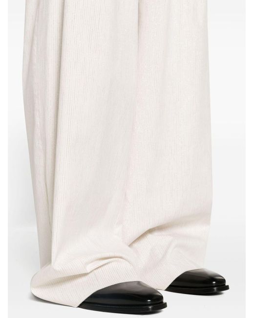 Amiri White High-waist Wide-leg Trousers for men