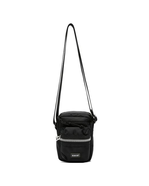 Sacai White Multi-Pocket Messenger Bag