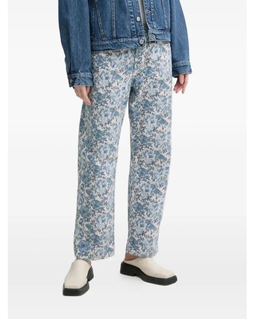 Levi's Blue 501 Straight-Leg Jeans