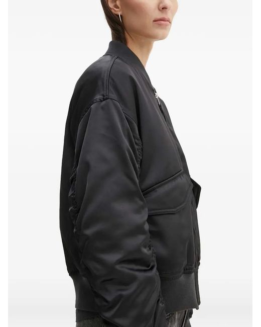 Levi's Black Gathered-Sleeve Bomber Jacket