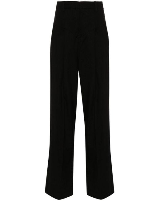Pantalon Staya à coupe droite Isabel Marant en coloris Black