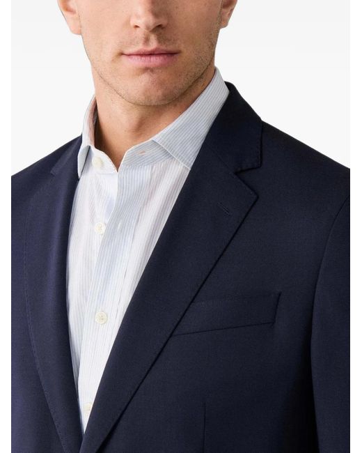 Hackett Blue Single-Breasted Blazer for men