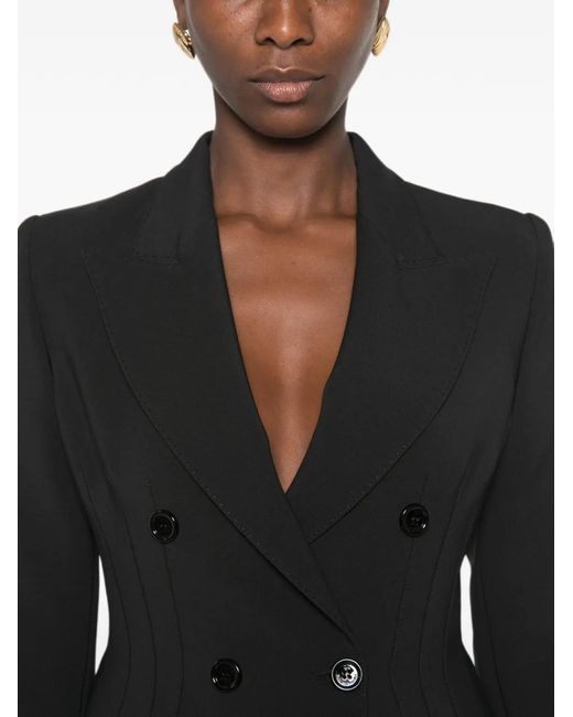 Elisabetta Franchi Black Polyester Elastane Jacket