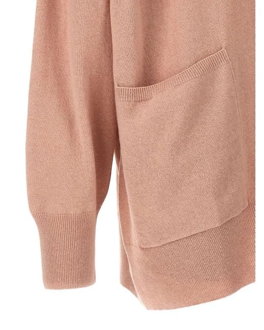 Nude Pink Wool Cardigan