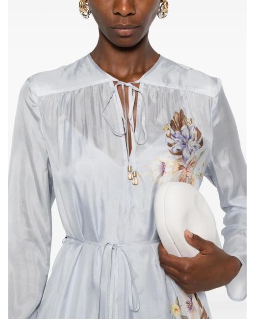 Zimmermann White Coco Billow Maxikleid
