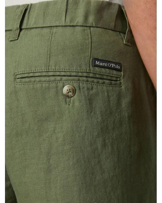 Marc O' Polo Green Dart-Detail Chino Trousers for men